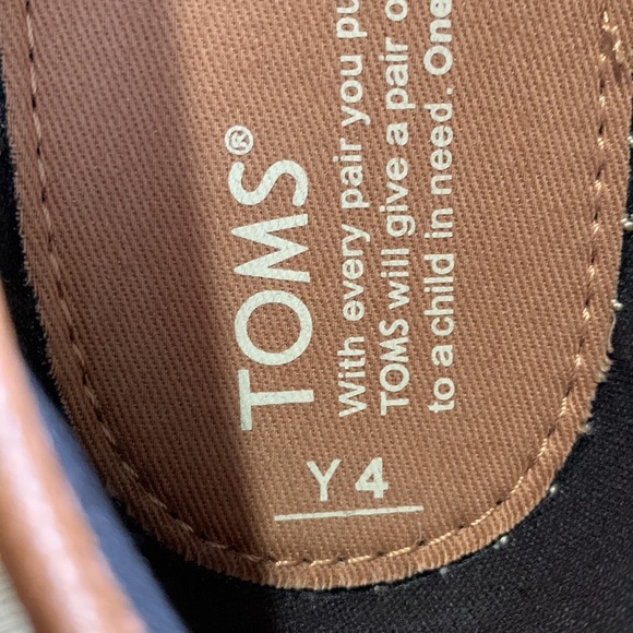 Tom’s Youth Alpargata Woven Grey size Y4 - Picture 2 of 7